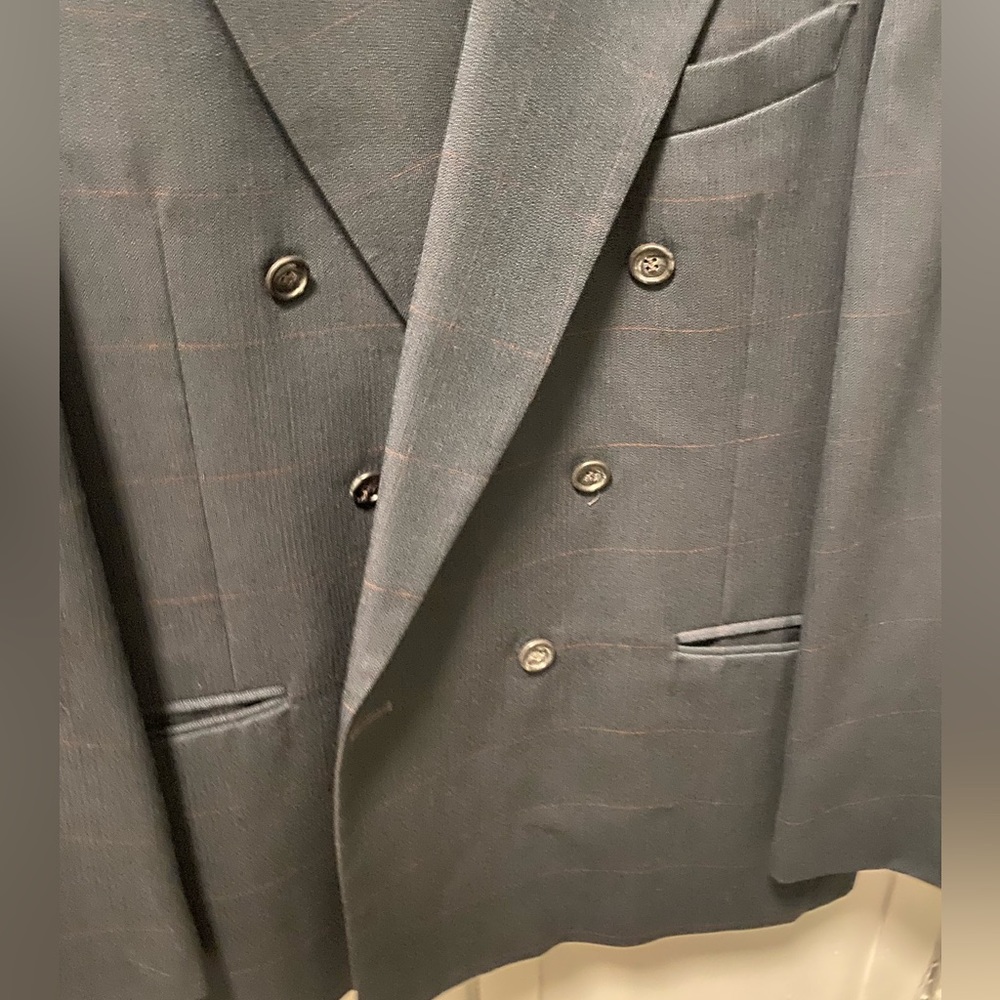 Cellini Double Breasted Windowpane Sportcoat - image 2